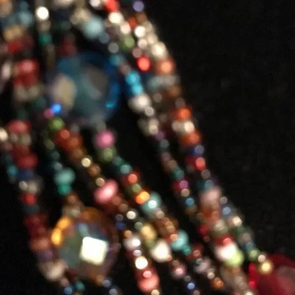 Multicolor Beaded Necklace - Picture 3 of 3
